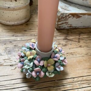 Floral Candle Holder - Multicolor